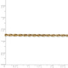 24" 14k Yellow Gold 2.75mm Extra-Light Diamond-cut Rope Chain Necklace