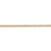 16" 14k Yellow Gold 2.2mm Flat Beveled Curb Chain Necklace