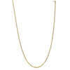 16" 14k Yellow Gold 2.2mm Flat Beveled Curb Chain Necklace