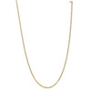 20" 14k Yellow Gold 2.2mm Flat Beveled Curb Chain Necklace