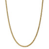 16" 14k Yellow Gold 3.9mm Flat Beveled Curb Chain Necklace