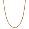 18" 14k Yellow Gold 3.9mm Flat Beveled Curb Chain Necklace