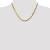 18" 14k Yellow Gold 4.75mm Flat Beveled Curb Chain Necklace