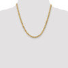 20" 14k Yellow Gold 5.75mm Flat Beveled Curb Chain Necklace