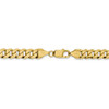 20" 14k Yellow Gold 8.5mm Flat Beveled Curb Chain Necklace