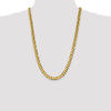 26" 14k Yellow Gold 8.5mm Flat Beveled Curb Chain Necklace