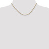 16" 14k Yellow Gold 1.8mm Flat Figaro Chain Necklace