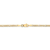 20" 14k Yellow Gold 2.25mm Flat Figaro Chain Necklace