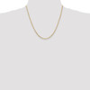 20" 14k Yellow Gold 2.25mm Flat Figaro Chain Necklace