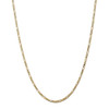 16" 14k Yellow Gold 2.75mm Flat Figaro Chain Necklace