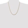 22" 14k Yellow Gold 2.75mm Flat Figaro Chain Necklace