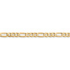 16" 14k Yellow Gold 4mm Flat Figaro Chain Necklace