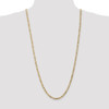 30" 14k Yellow Gold 4mm Flat Figaro Chain Necklace