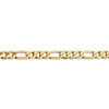 8" 14k Yellow Gold 7.5mm Flat Figaro Chain Bracelet
