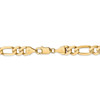 22" 14k Yellow Gold 8.75mm Flat Figaro Chain Necklace