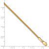 8" 14k Yellow Gold 1.3mm Franco Chain Bracelet