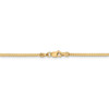 16" 14k Yellow Gold 1.3mm Franco Chain Necklace