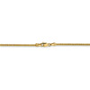 18" 14k Yellow Gold 1.4mm Franco Chain Necklace