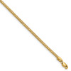 8" 14k Yellow Gold 1.5mm Franco Chain Bracelet