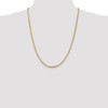 24" 14k Yellow Gold 2.3mm Franco Chain Necklace