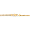 20" 14k Yellow Gold 2.5mm Franco Chain Necklace