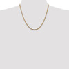 20" 14k Yellow Gold 2.5mm Franco Chain Necklace