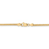 24" 14k Yellow Gold 2.5mm Franco Chain Necklace