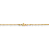 18" 14k Yellow Gold 1.8mm Flat Wheat Chain Necklace