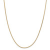 18" 14k Yellow Gold 1.8mm Flat Wheat Chain Necklace