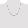 20" 14k Yellow Gold 1.8mm Flat Wheat Chain Necklace