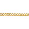 18" 14k Yellow Gold 5.9mm Lightweight Flat Cuban Chain Necklace