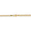 16" 14k Yellow Gold 3mm Open Concave Curb Chain Necklace