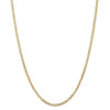 16" 14k Yellow Gold 3mm Open Concave Curb Chain Necklace