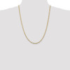 24" 14k Yellow Gold 3mm Concave Open Figaro Chain Necklace