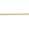 24" 14k Yellow Gold 3mm Concave Open Figaro Chain Necklace