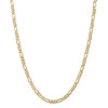 18" 14k Yellow Gold 4.5mm Concave Open Figaro Chain Necklace