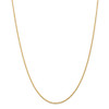 20" 14k Yellow Gold 1.3mm Solid Diamond-cut Machine-Made Rope Chain Necklace