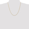 22" 14k Yellow Gold 1.3mm Solid Diamond-cut Machine-Made Rope Chain Necklace
