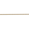 24" 14k Yellow Gold 1.3mm Curb Pendant Chain Necklace