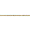 18" 14k Yellow Gold 1.70mm Singapore Chain Necklace