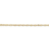 20" 14k Yellow Gold 1.70mm Singapore Chain Necklace