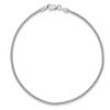 10" 14k White Gold 1.65mm Spiga Chain Anklet