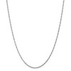 20" 14k White Gold 1.4mm Singapore Chain Necklace