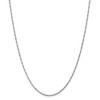 30" 14k White Gold 1.4mm Singapore Chain Necklace