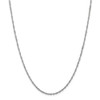 18" 14k White Gold 1.7mm Singapore Chain Necklace