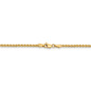 18" 14k Yellow Gold 1.8mm Diamond-cut Spiga Chain Necklace