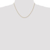 18" 14k Yellow Gold 1mm Spiga with Lobster Clasp Chain Necklace