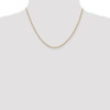 18" 14k Yellow Gold 1.8mm Forzantine Cable Chain Necklace