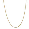 18" 14k Yellow Gold 1.8mm Forzantine Cable Chain Necklace