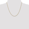 20" 14k Yellow Gold 1.8mm Forzantine Cable Chain Necklace